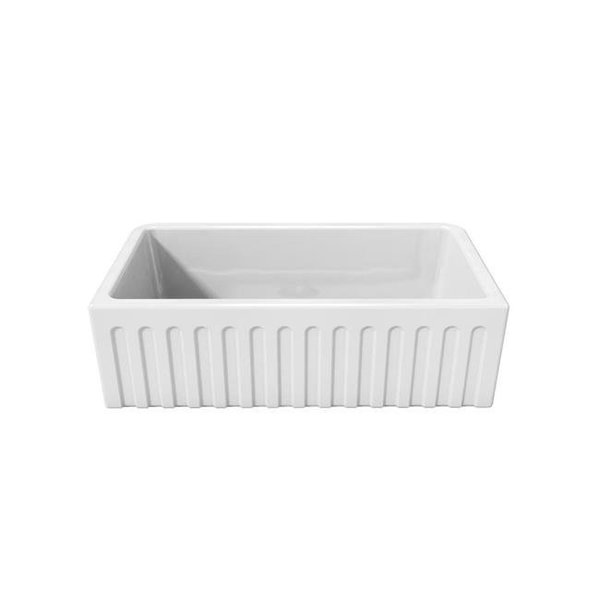 Latoscana Latoscana LFS3318W 33 in. Fireclay Single Bowl Kitchen Sink LFS3318W